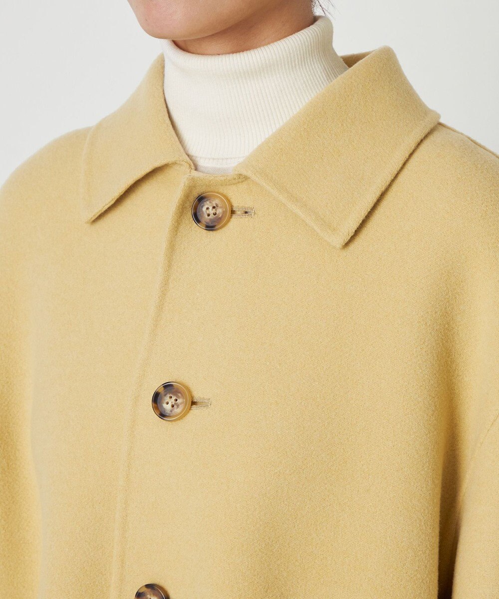 NAVE 【Nave】メルトンリバー ステンカラークロップド コート 