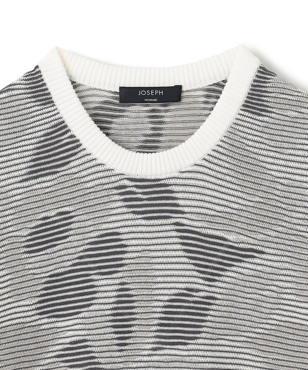 JOSEPH HOMME メキシカンブラインドジャガード　クルーネック半袖ニット 