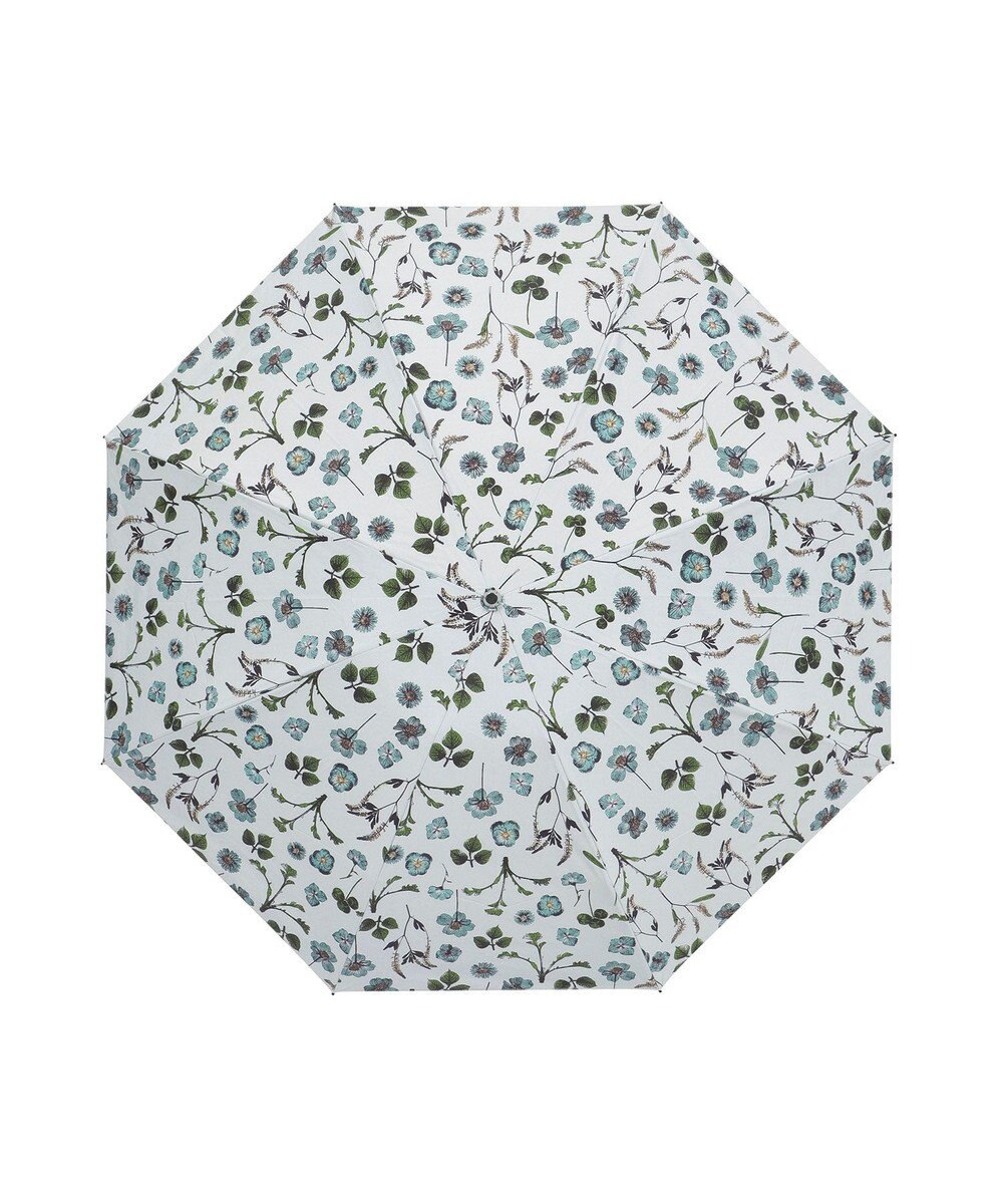 MOONBAT 【晴雨兼用/ 一級遮光/UV99％】フワクール (Fuwacool) 折りたたみ日傘 フワクールホワイト  ボタニカル 軽量 