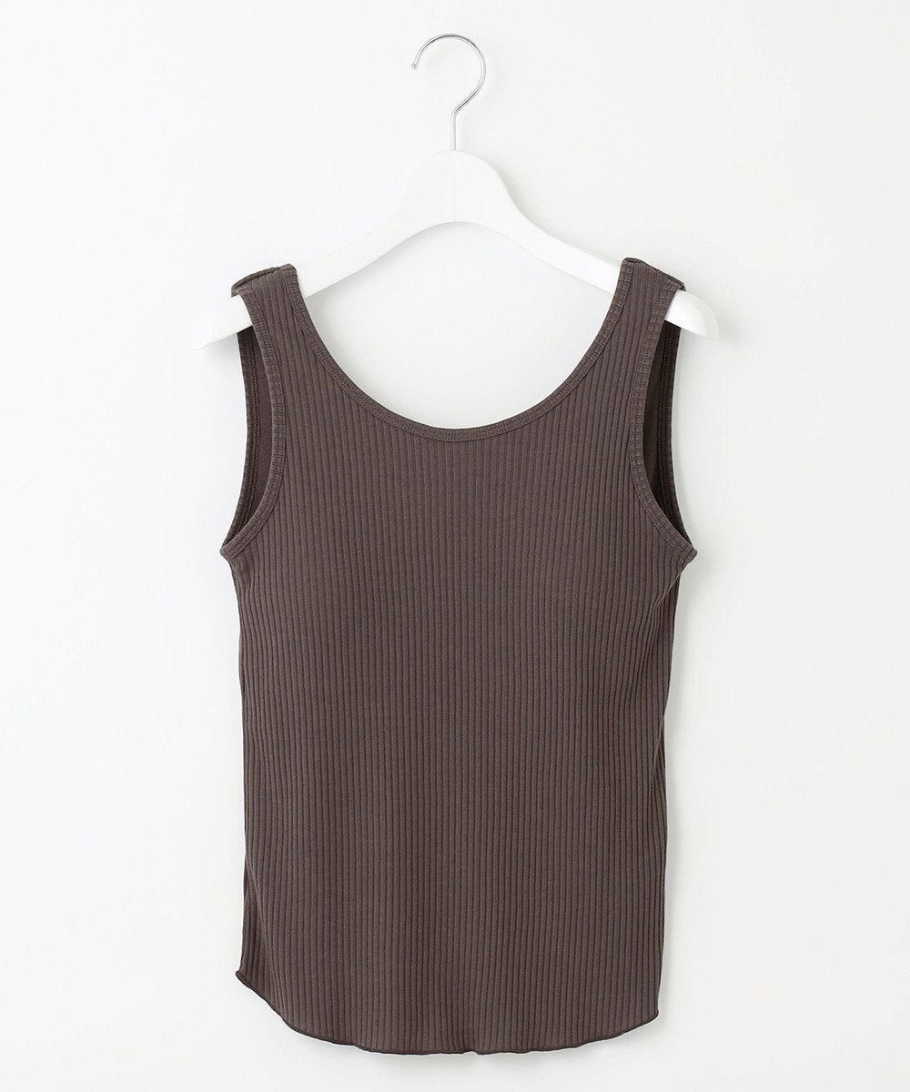 Feroux カップ付きリブ タンクトップ 