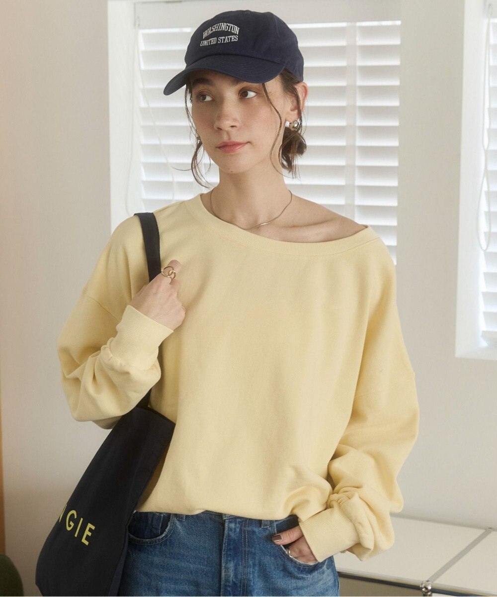 WEGO 【ANGIE VINTAGE/SETUP対応アイテム】オフショルダー裏毛スウェット 