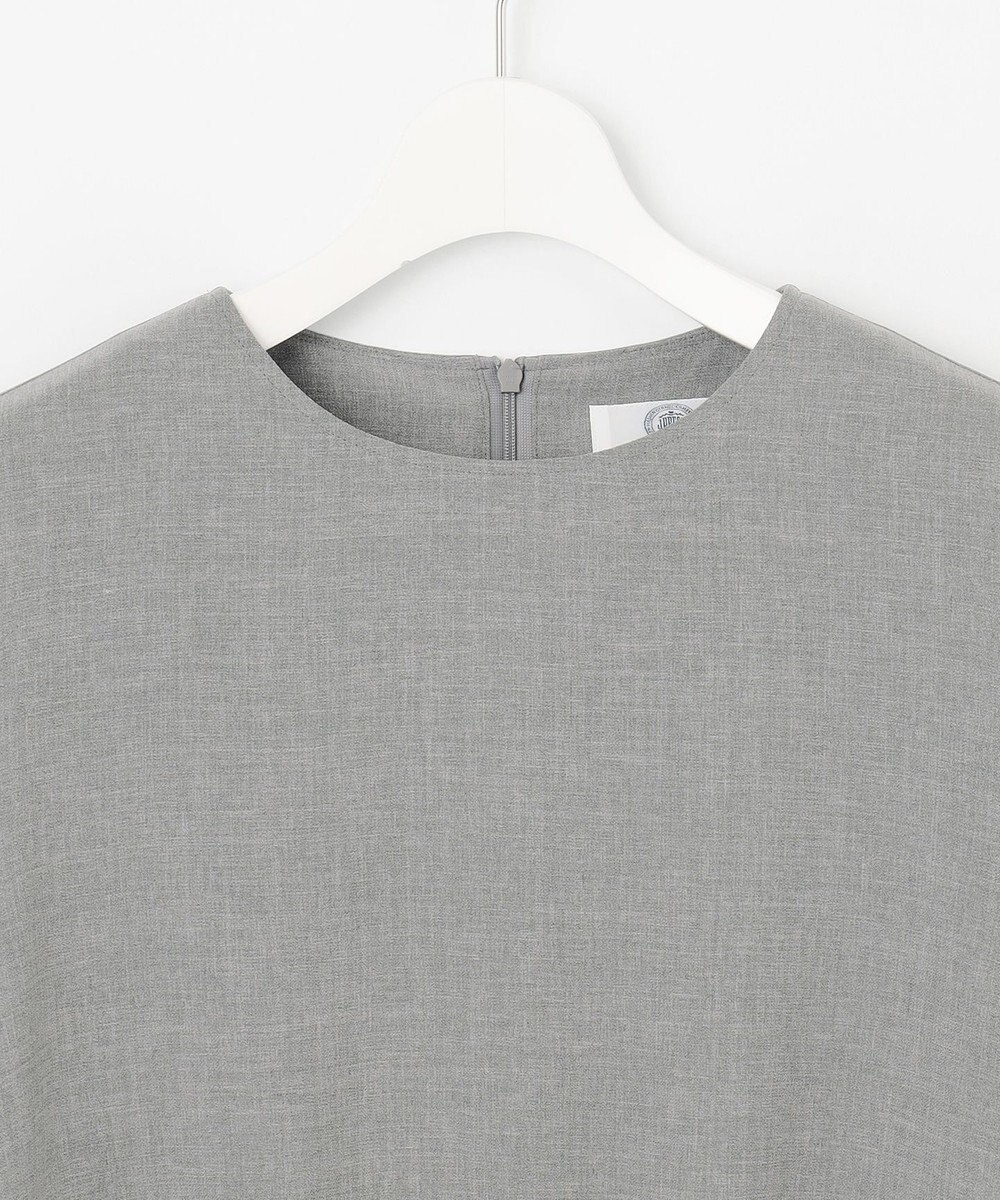J.PRESS LADIES 【セットアップ対応】MELANGE ライトツイル クルーネック ブラウス 