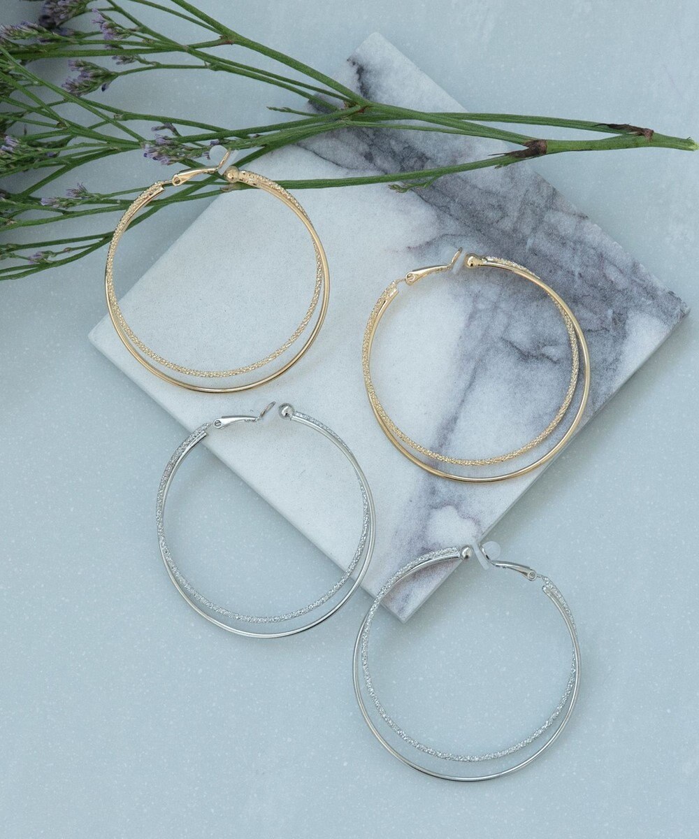 Phoebe ダブルレイヤードフープイヤリング 