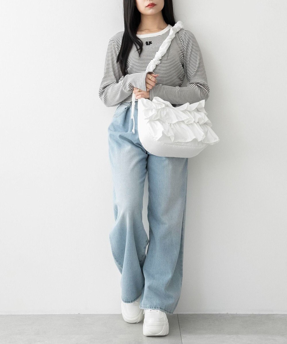 WEGO フリルドロストギャザーショルダー 