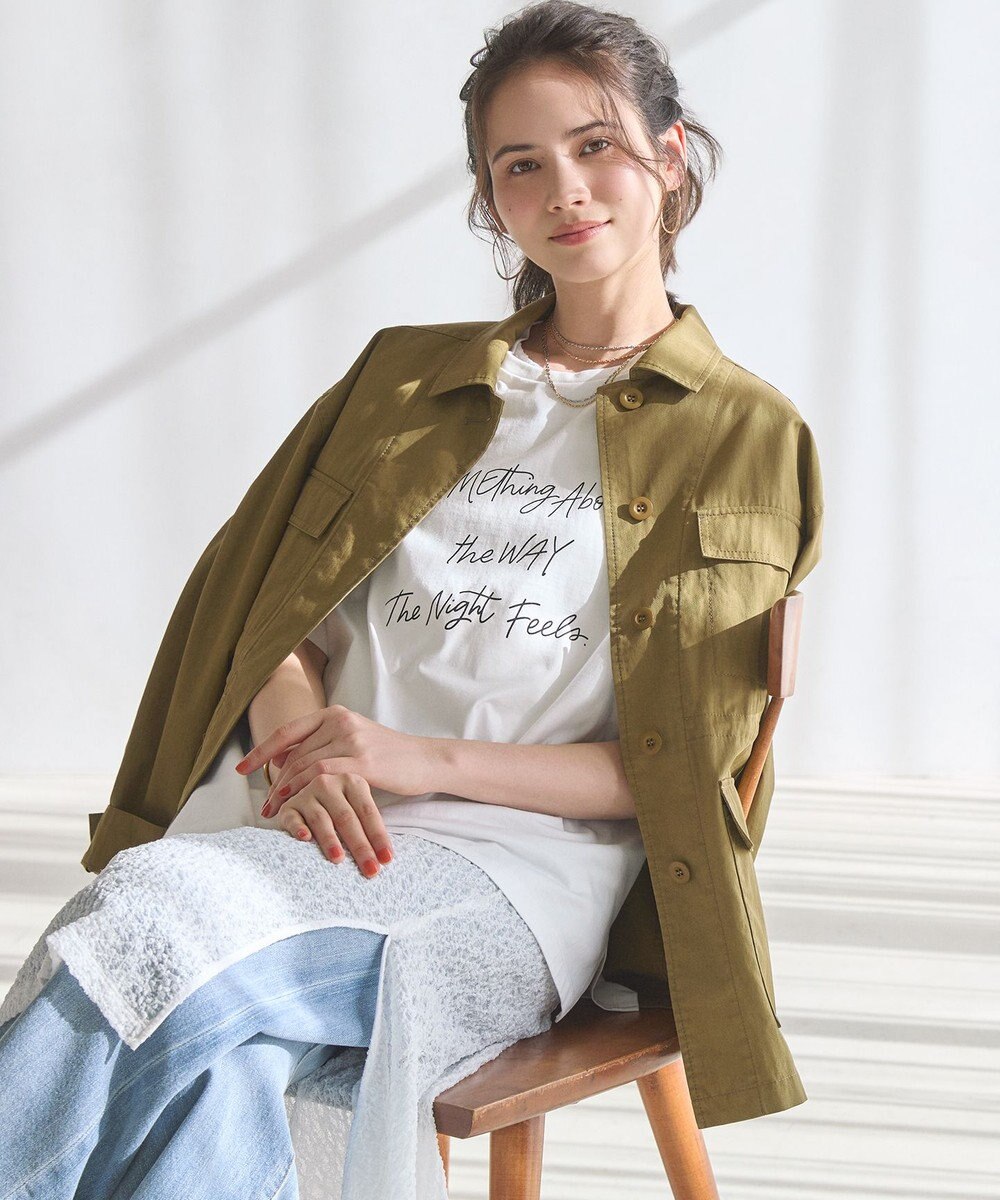 23区 L 【SLOW/一部店舗限定】ヴィンテージライク ロゴ Tシャツ 