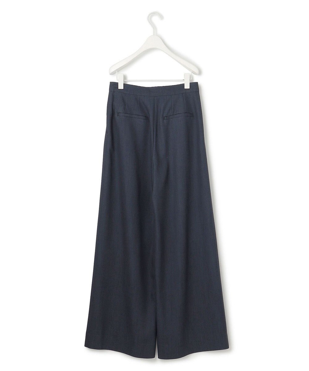 ICB L 【洗える】 ドレープスラブデニム ワイドパンツ 