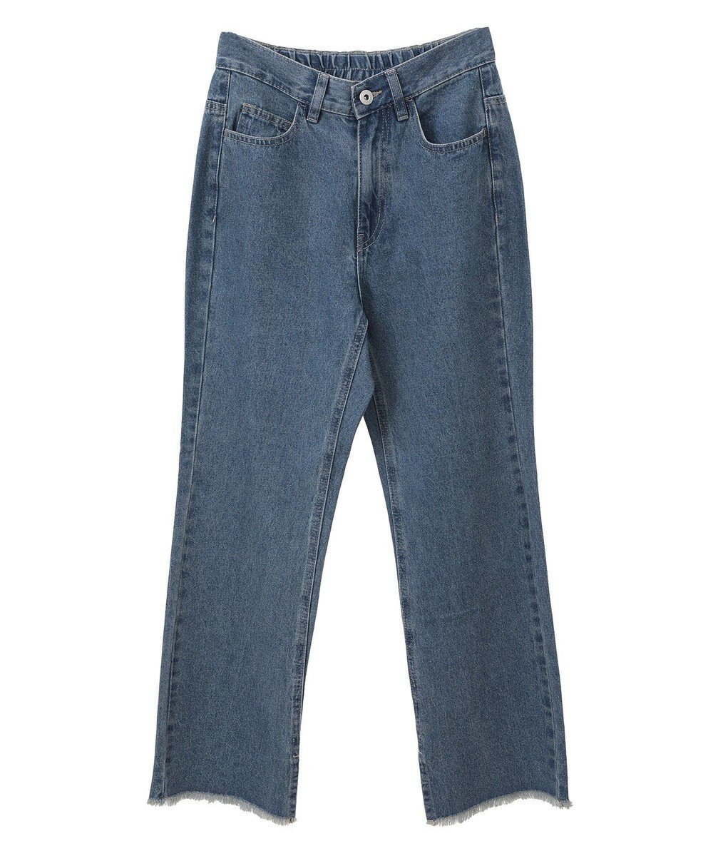 earth music&ecology カットオフフレアデニムパンツ 