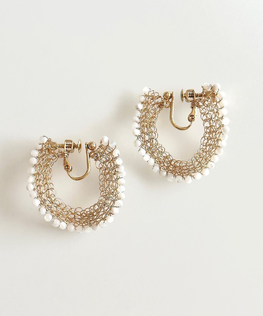 CASUMINO sweet pie 白蝶貝イヤリング 