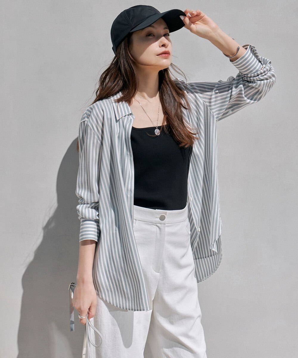 ICB 【新色追加・WEB限定カラーあり・洗える】ブロードステッチリブ タンクトップ 