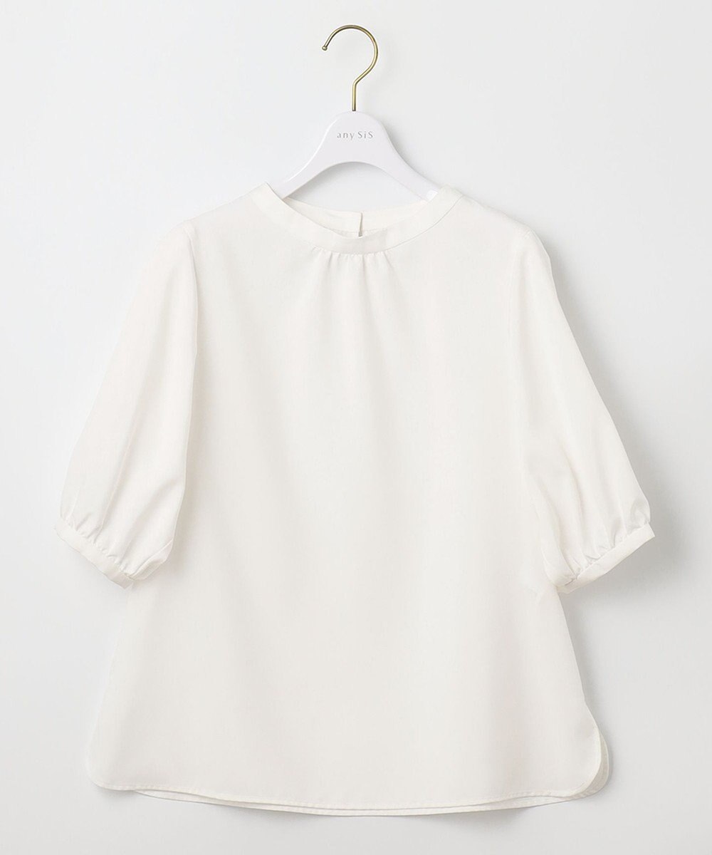 ANY SIS 【洗える】レースパーツタックスリーブ ブラウス 