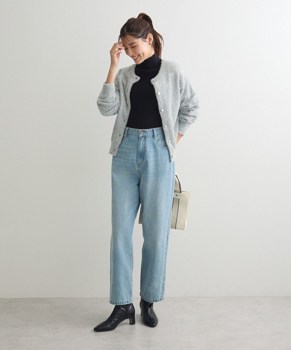 Green Parks ・Ｐｅｔｉｔ　Ｆｌｅｕｒ　ボトルネックリブニット 