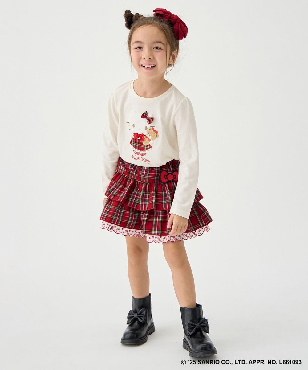 ANY KIDS 【ハローキティ×ANY KIDS】アップリケ 長袖Tシャツ 