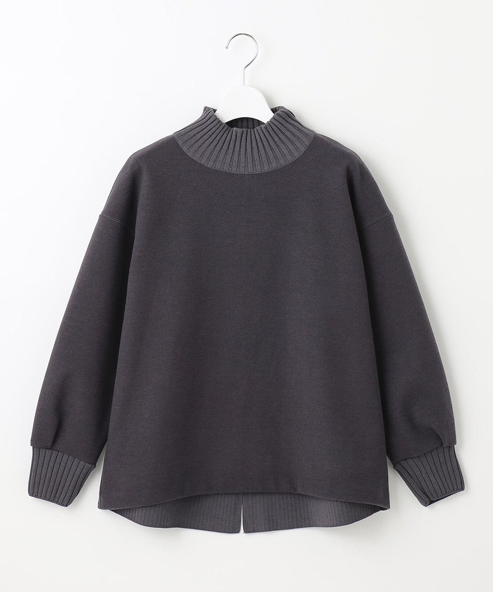 J.PRESS LADIES L ニードルパンチ ハイネック カットソー 