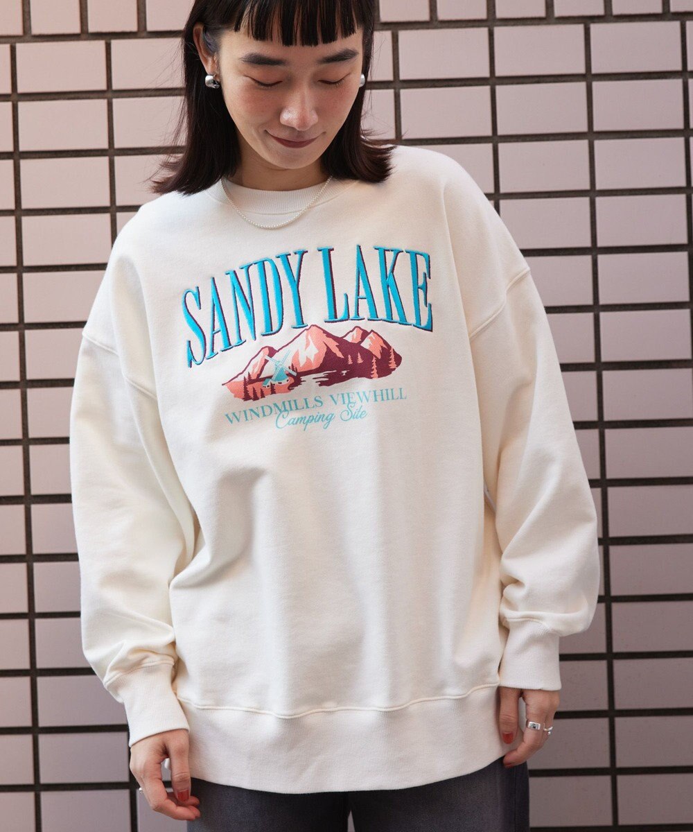 AMERICAN HOLIC 刺繍裏毛プルオーバー 