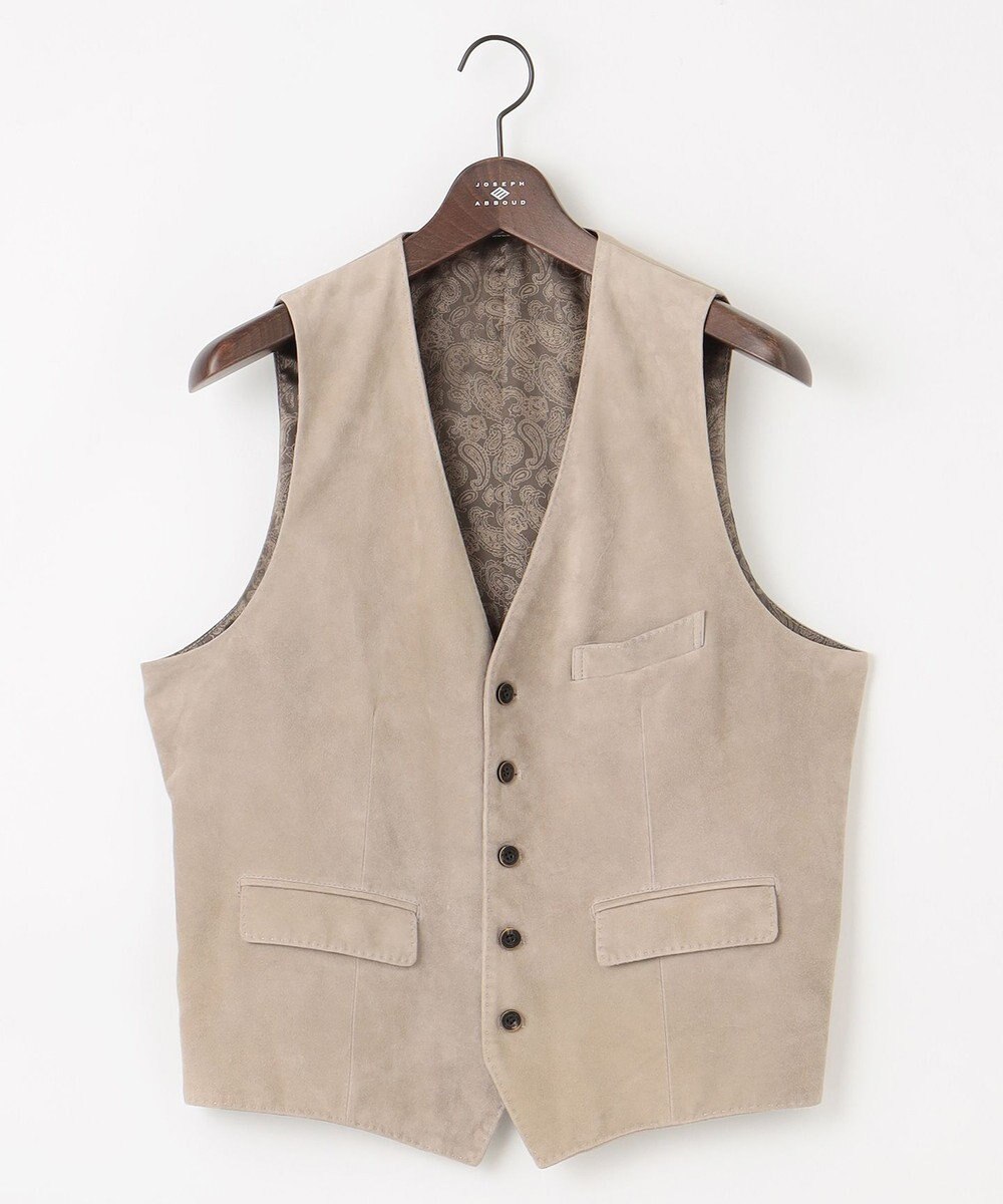 JOSEPH ABBOUD 【ゴートスウェード/軽量/ソフト/ストレッチ】ゴートスウェード ベスト 