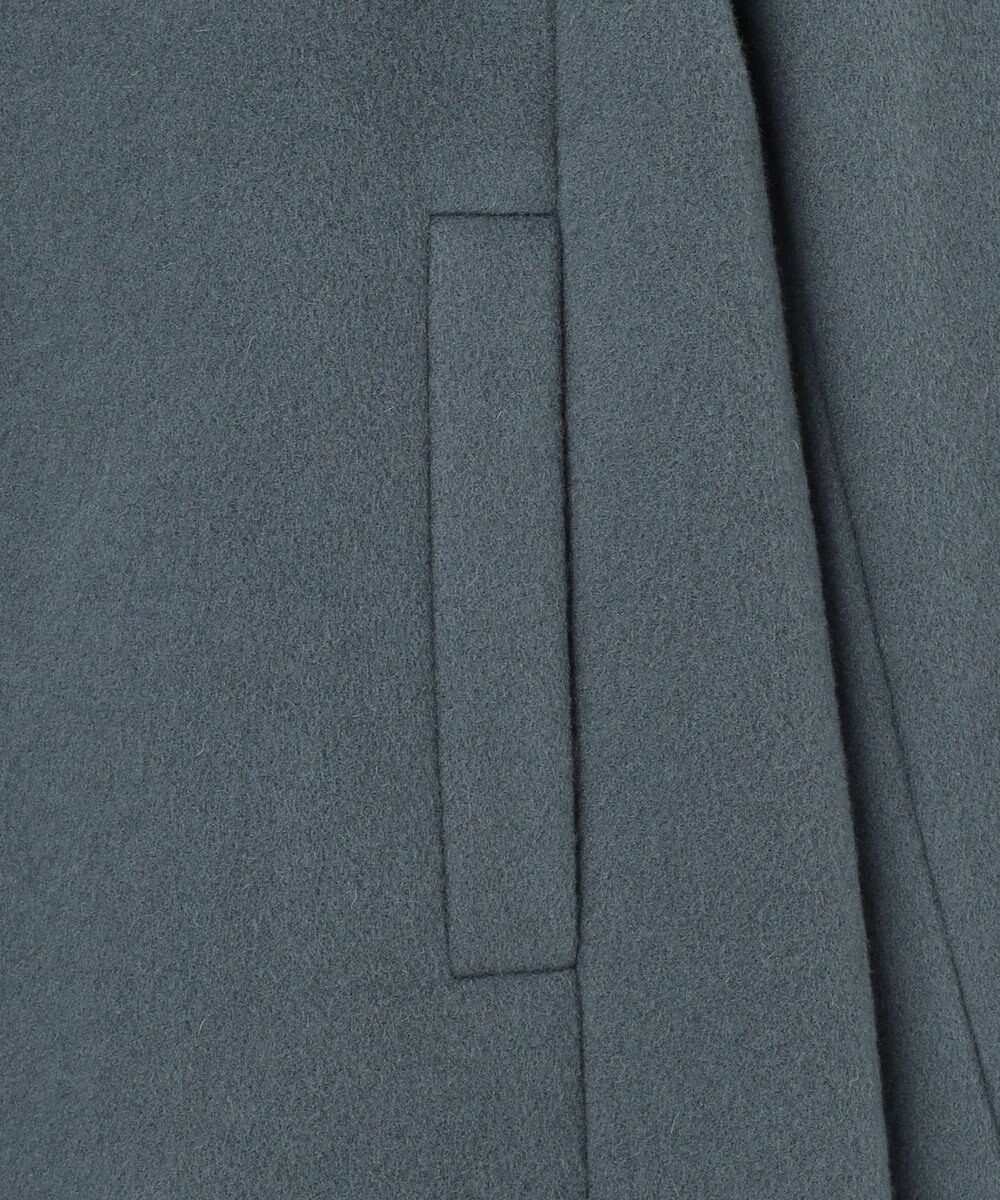 J.PRESS LADIES ショートビーバー ミディ丈 スタンドカラー コート 