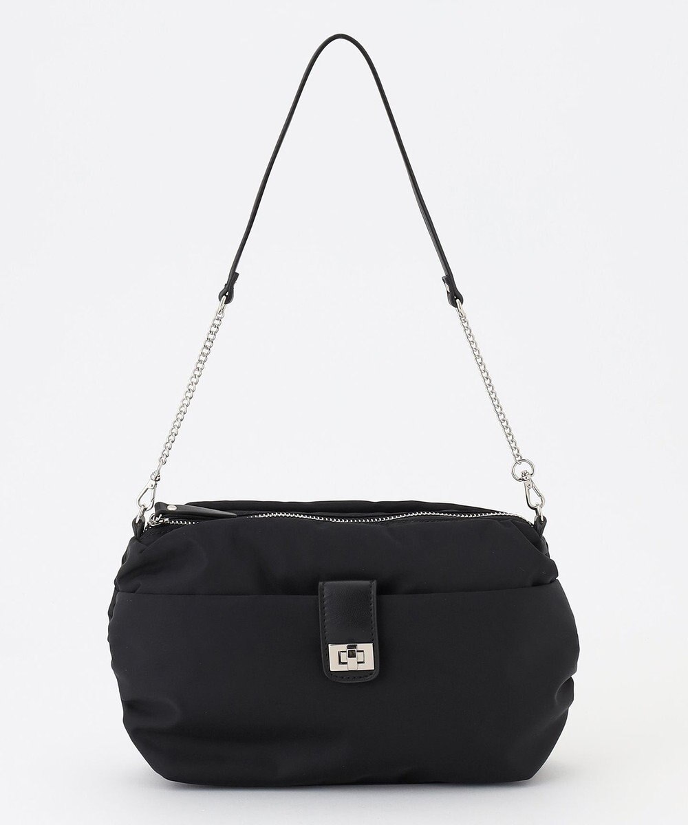 J.PRESS LADIES 【2way】ナイロンギャザー ショルダー バッグ 