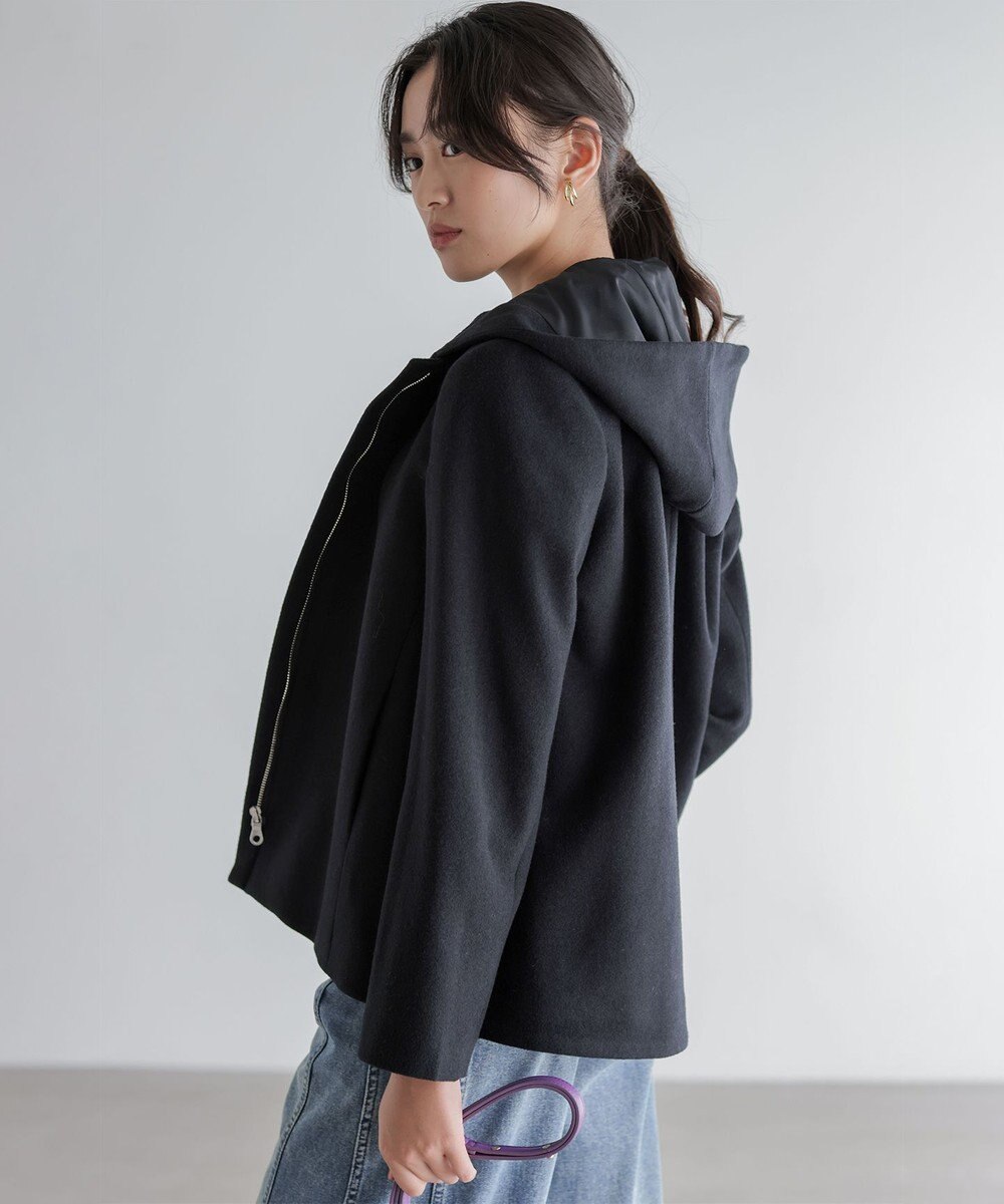 組曲 L ウールモッサ ショートコート 