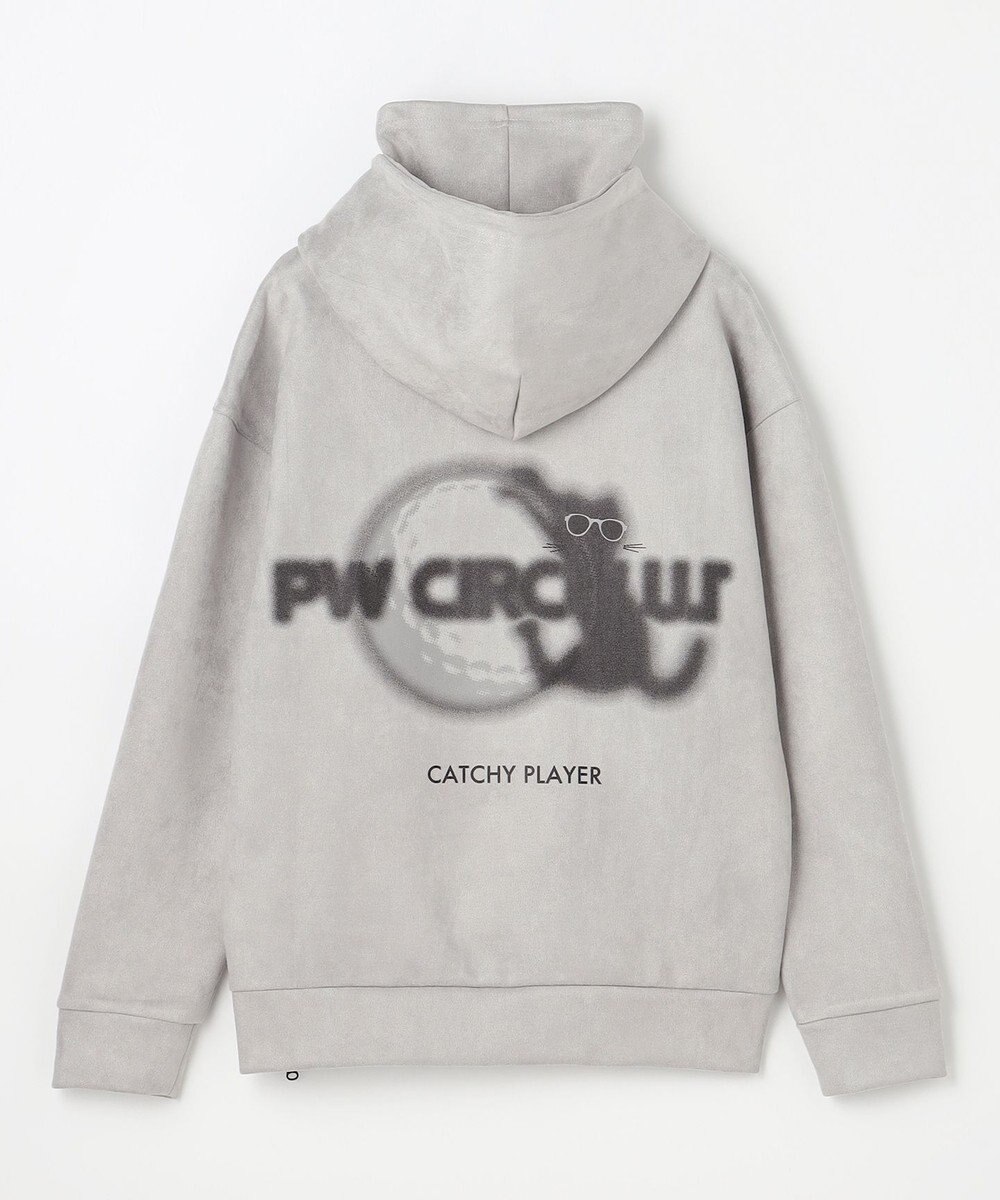 PW CIRCULUS 2025 NEW！【手洗い洗濯可】【WOMEN】キャットグラフィック スエードライク デタッチャブルフーディ ゴルフウェア レディース 