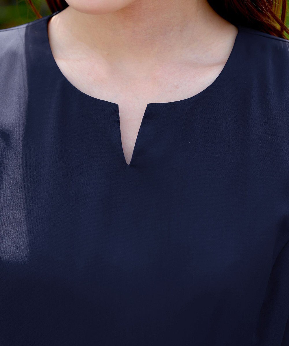 Tiaclasse L 【洗える】フラワープリントドッキングワンピース 