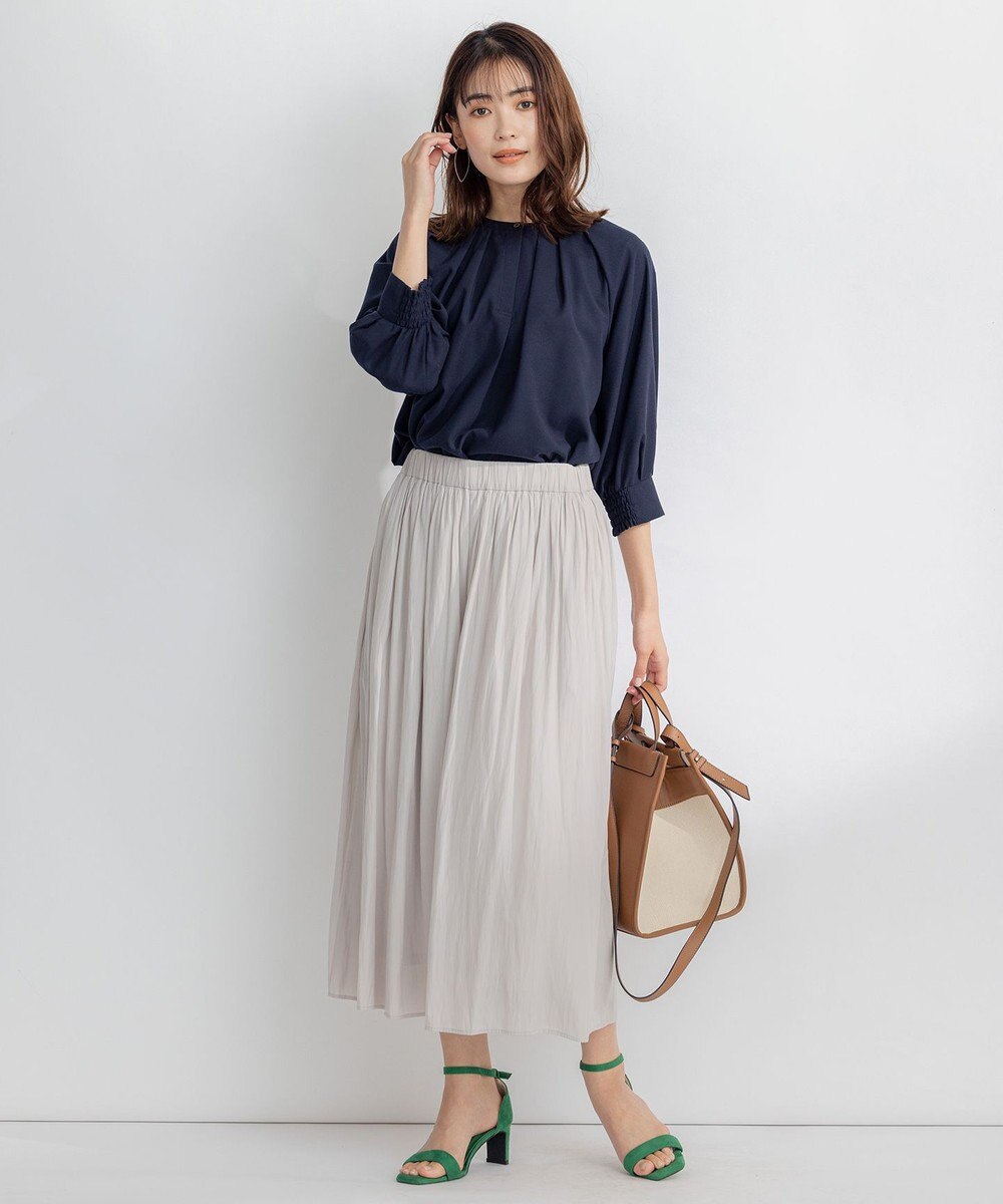 組曲 S 【WEB限定】シアーカルゼ ドルマンスリーブ ブラウス 