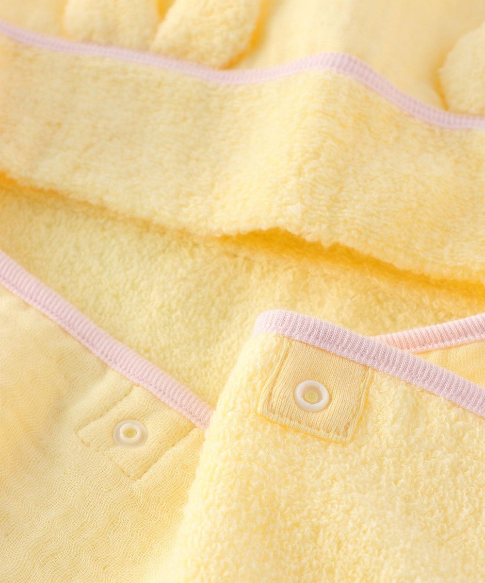 UCHINO マシュマロガーゼ&パイル　フード付バスタオル 