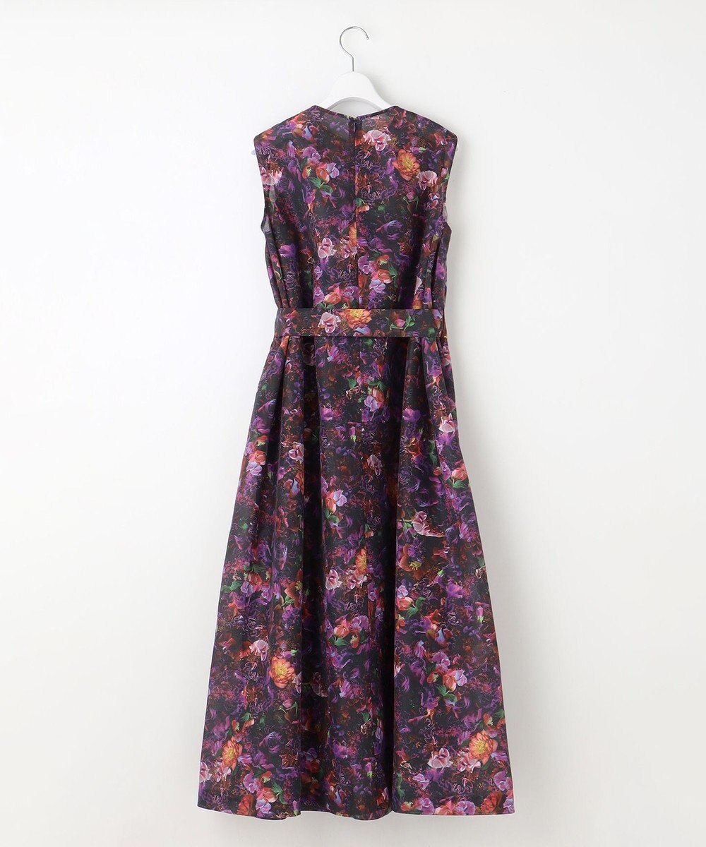 自由区 【カトリエムブーケ】フラワープリントフレアワンピース 