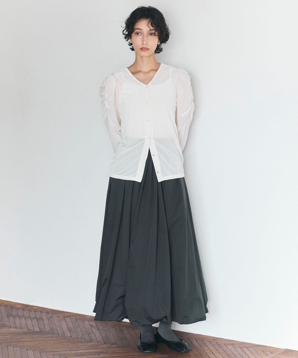 #Newans タフタボリュームバルーンスカート 