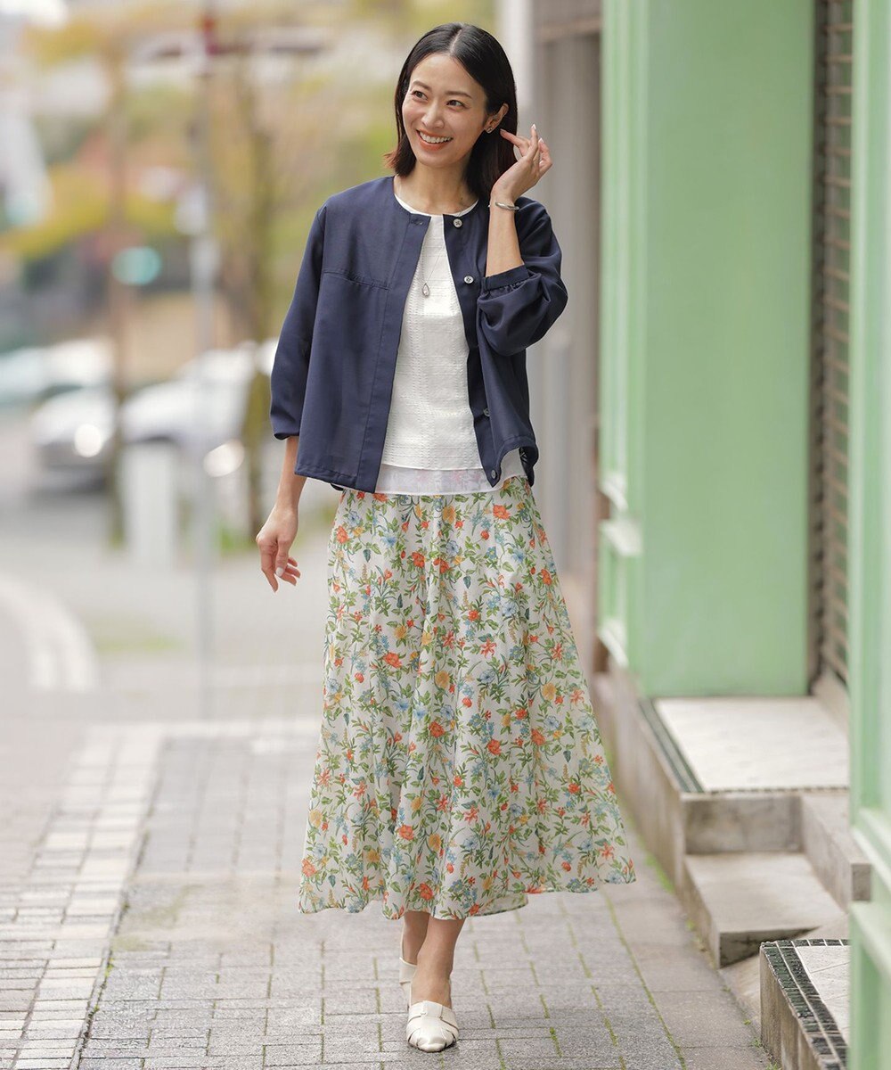 J.PRESS LADIES S レーシーチェック クルーネック カットソー 