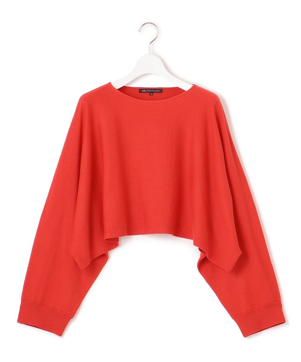 23区 【洗える】ツインニットクロップド ニットベスト 