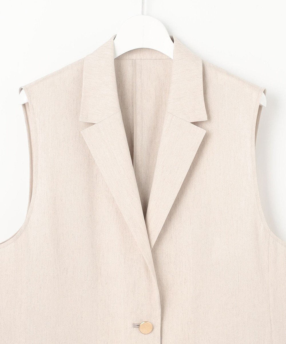 自由区 L 【セットアップ対応・洗える】LIPストレッチテーラード ジレ 
