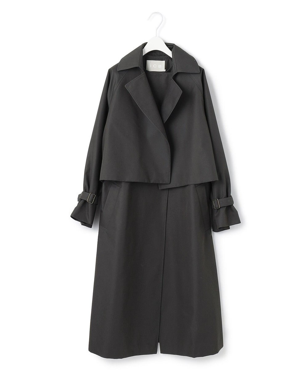 ICB L T/Cシャンブレーツイル 3WAYコート 