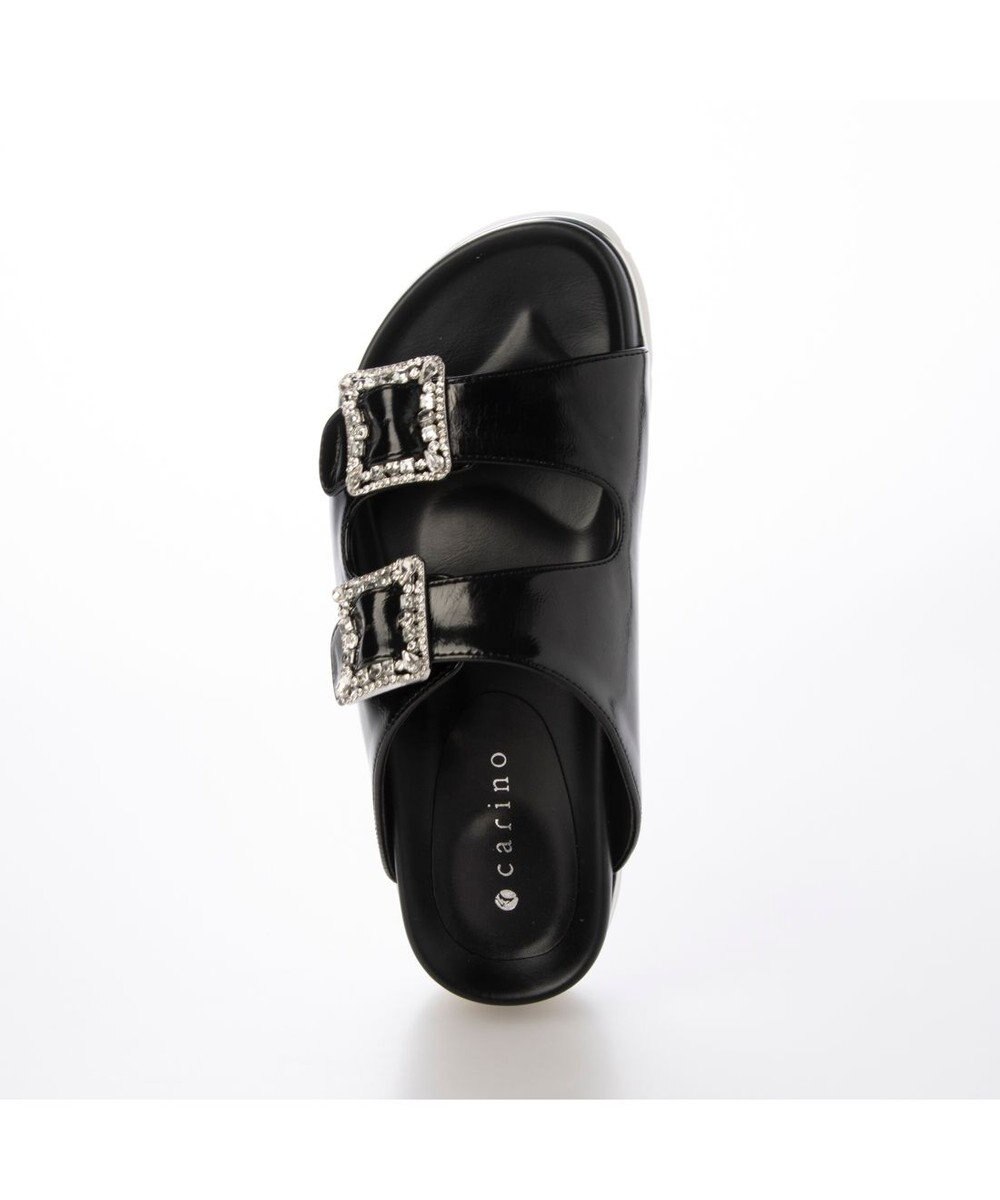 MODE ET JACOMO <carino>厚底ビジューバックルサンダル 