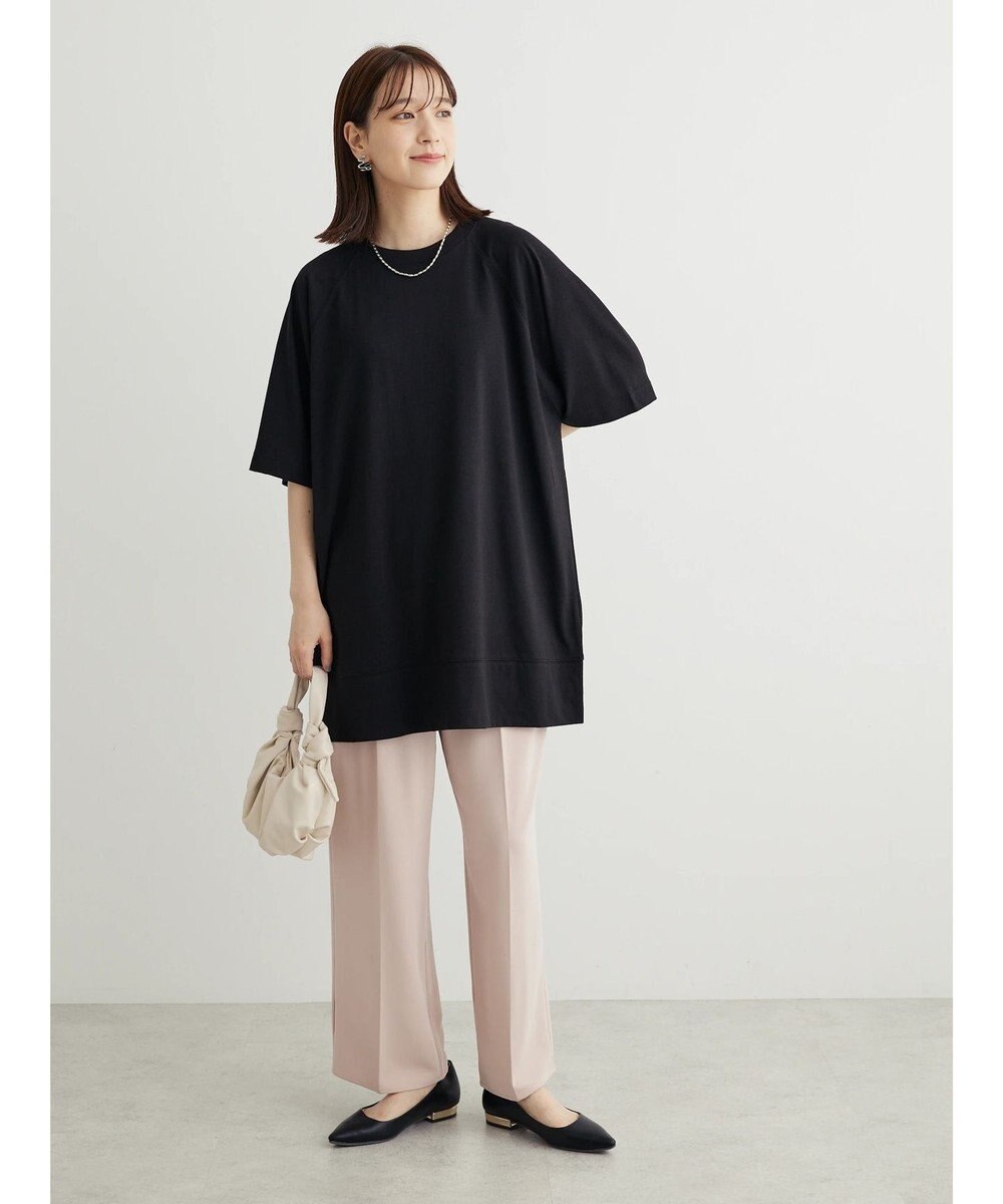 Green Parks 接触冷感５分袖ラグランチュニック 