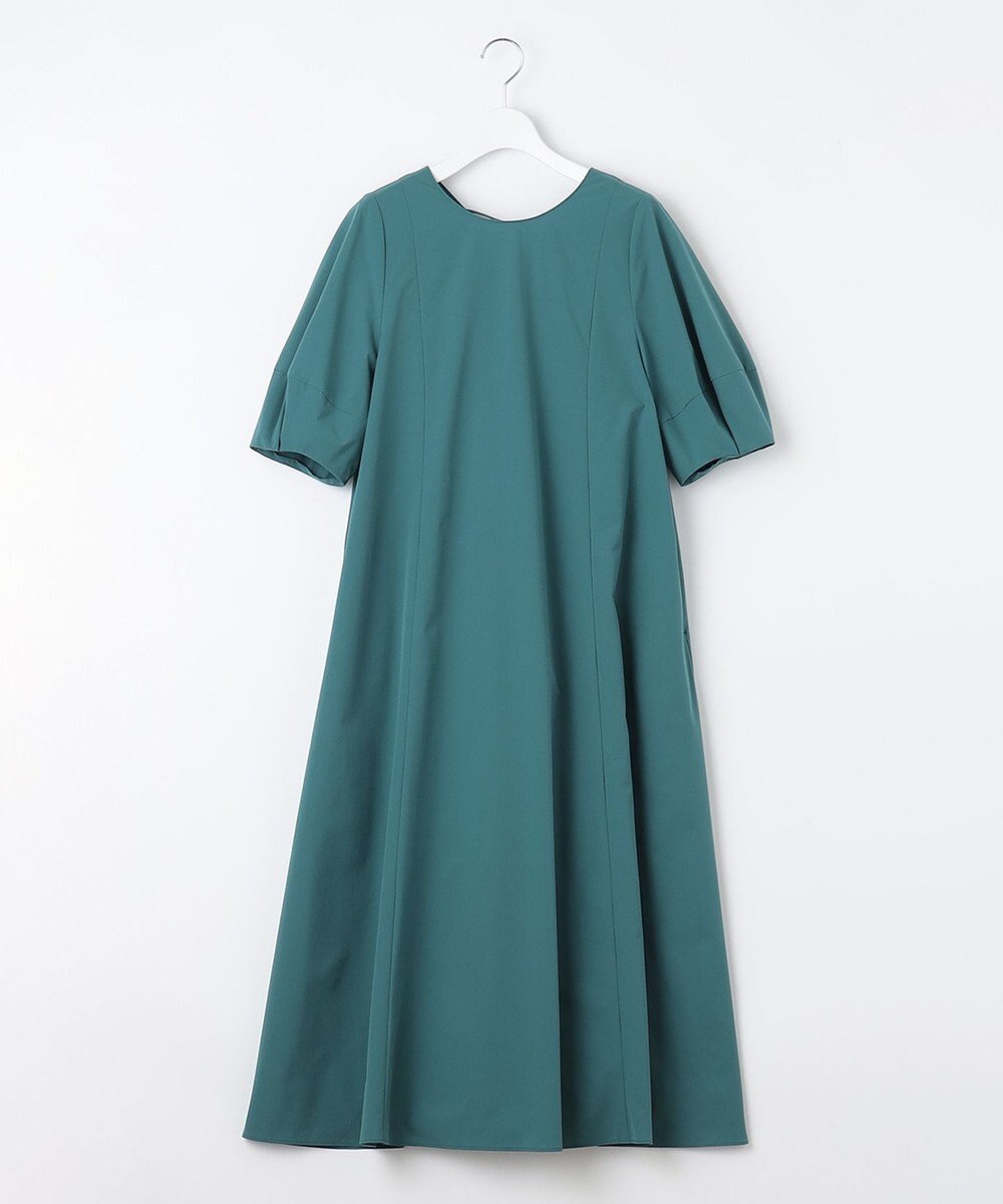 UNFILO 【撥水/シワになりにくい】FINE MOVE ランタンスリーブワンピース 