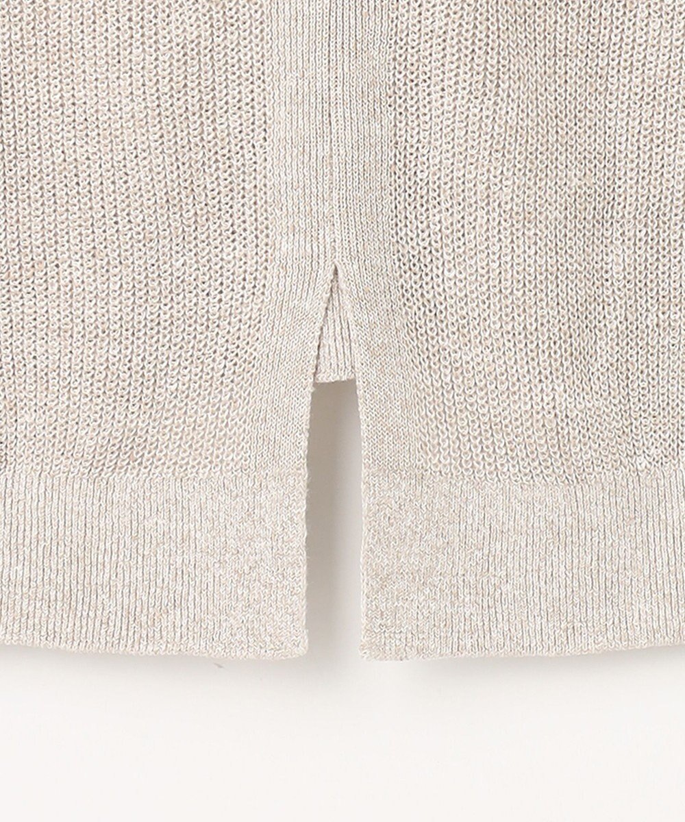 23区 【洗える】ピュアリネン Vネック ニット 