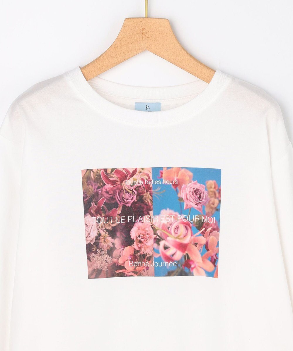 組曲 L 【先行予約・Flower Collection】プリントロングTシャツ 