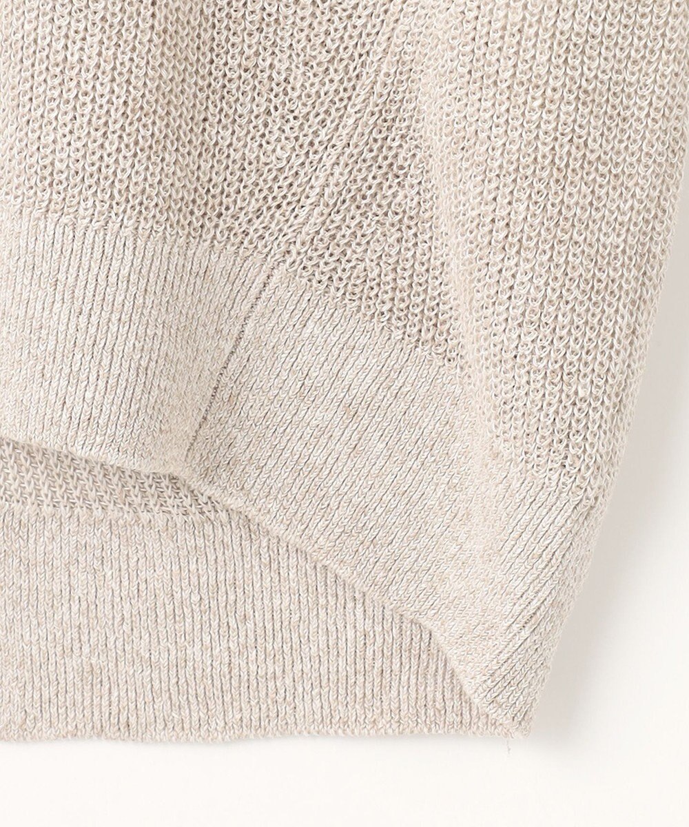 23区 【洗える】ピュアリネン Vネック ニット 