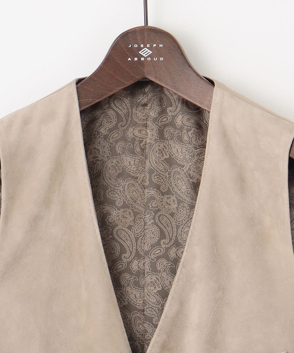 JOSEPH ABBOUD 【ゴートスウェード/軽量/ソフト/ストレッチ】ゴートスウェード ベスト 