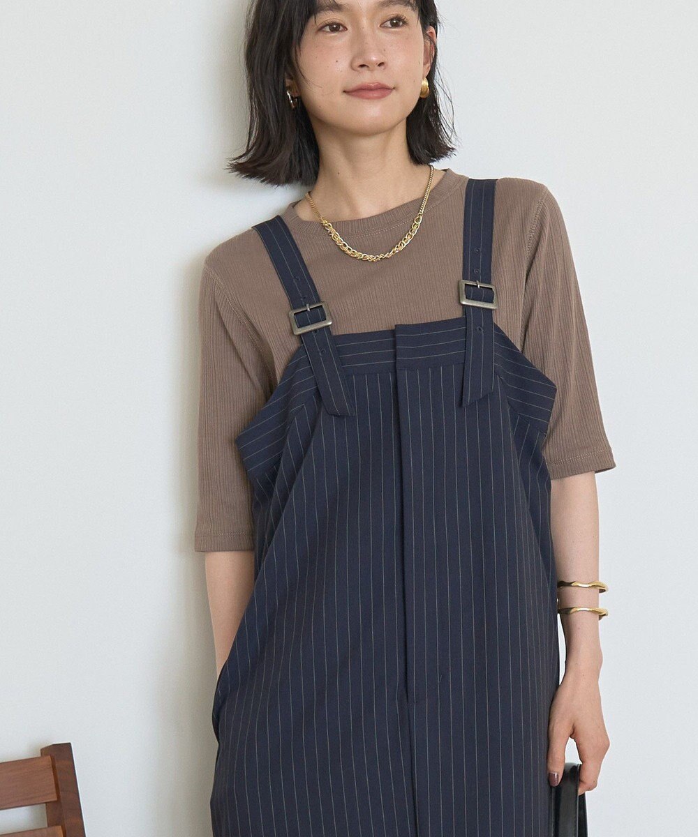 AMERICAN HOLIC ストライプジャンパースカート 