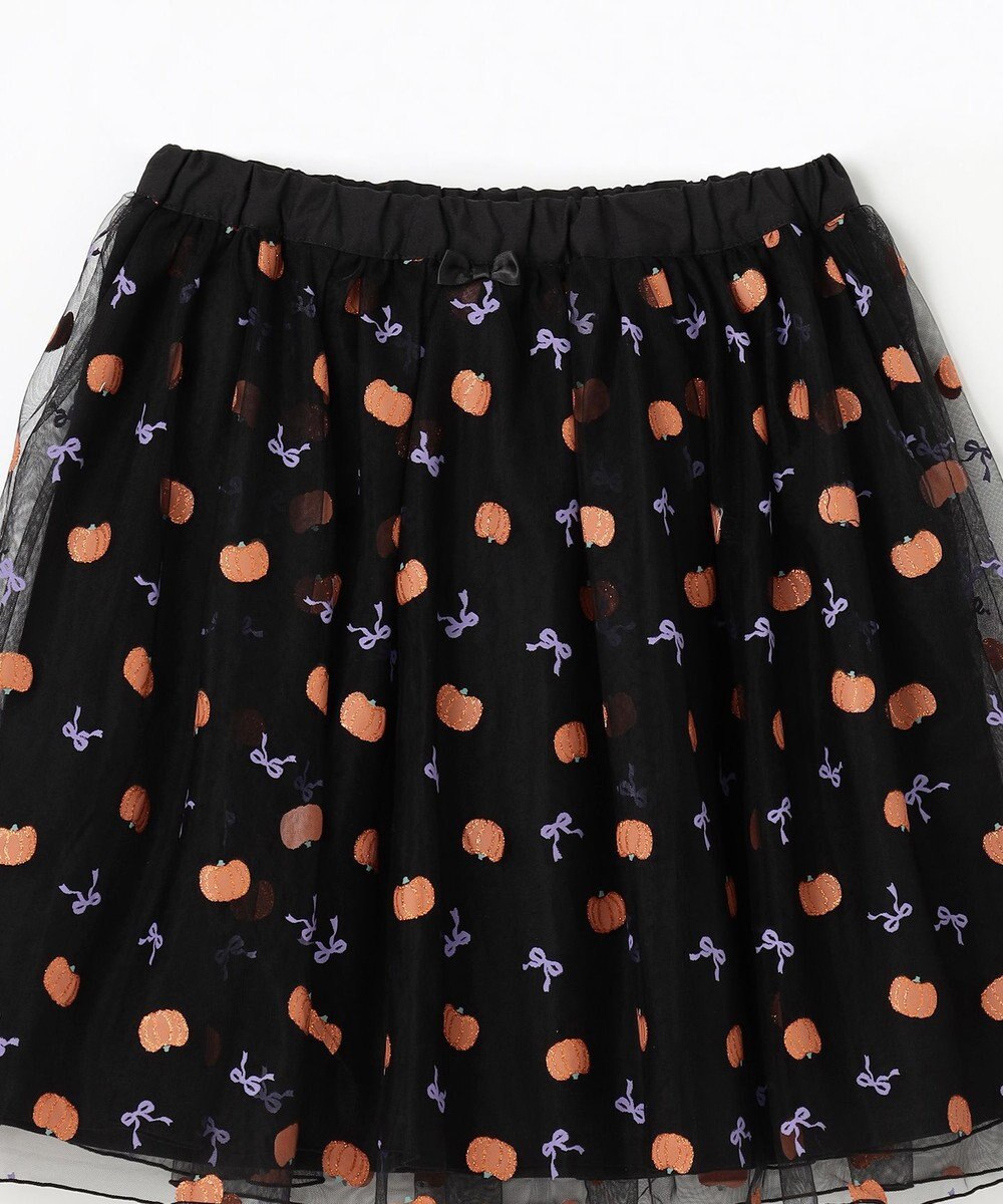 ANY KIDS ラメチュールフレアスカート 