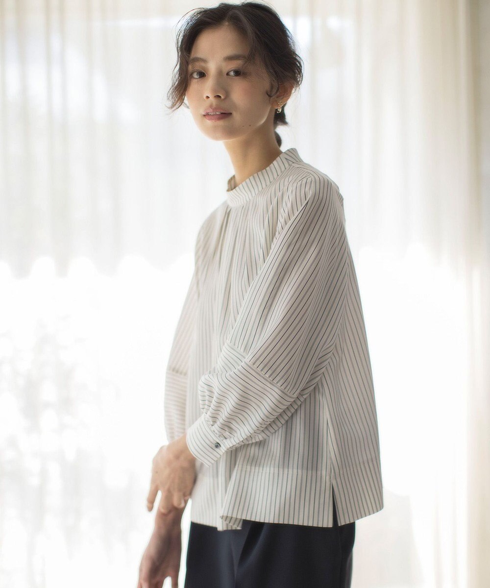 組曲 S リヨセルシャーティングハイネック ブラウス 