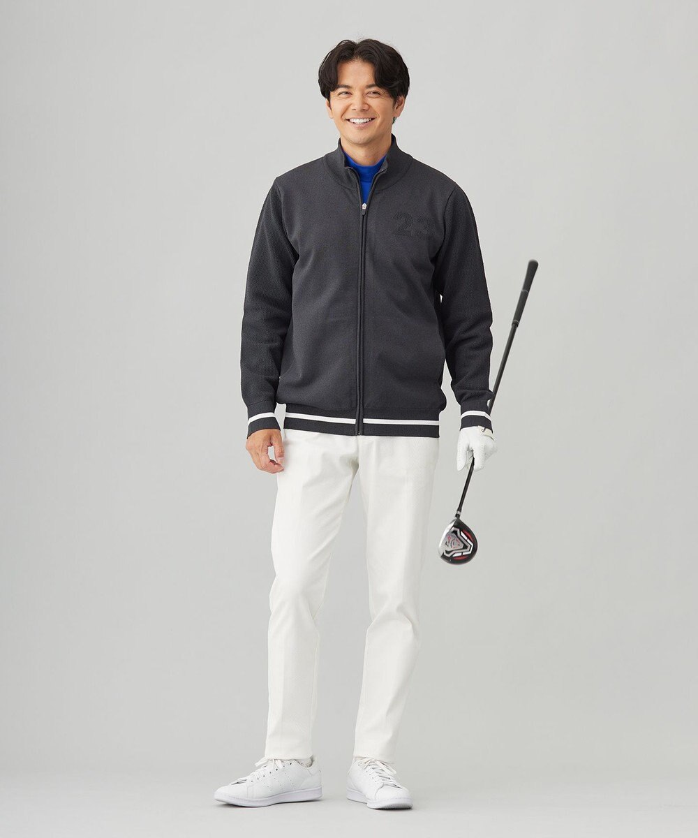 23区GOLF 【MEN】【ウォッシャブル】フルジップニットブルゾン 