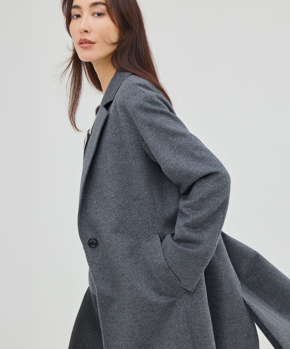 23区 S ウールカシミヤビーバー チェスター コート 