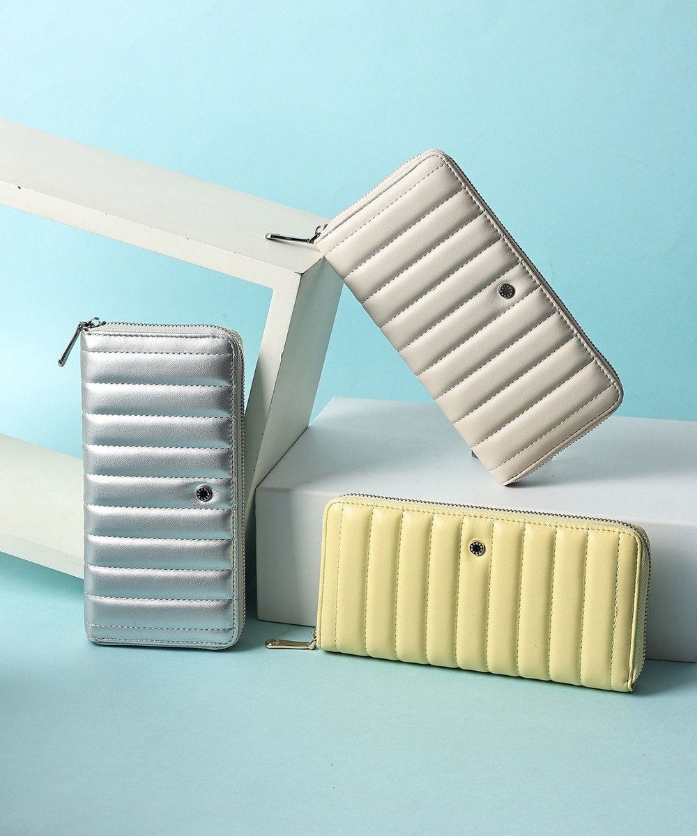 style code 【MERCURYDUO/マーキュリーデュオ】スタッズキルティング　ラウンド長財布 