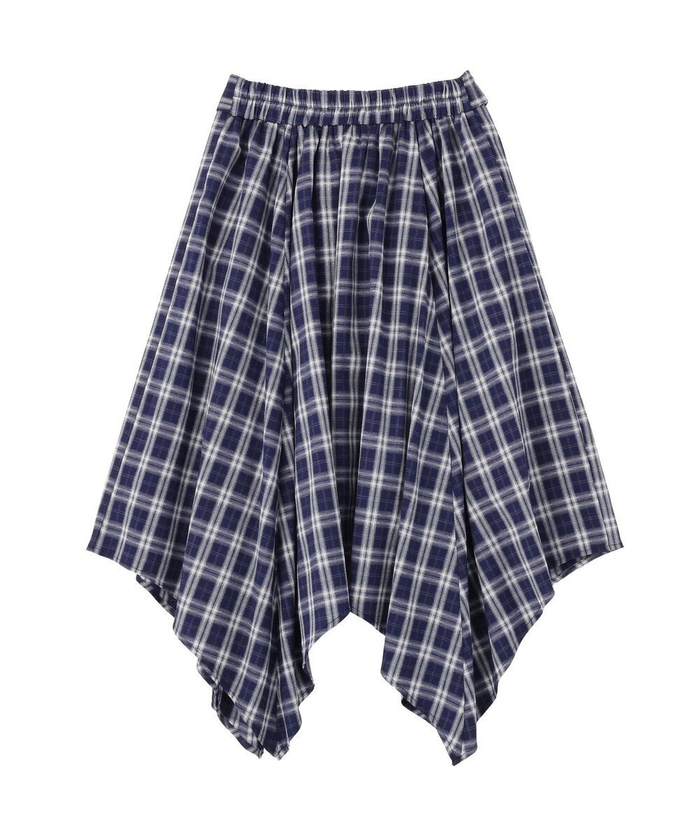 earth music&ecology イレヘムチェックシャツライクスカート 