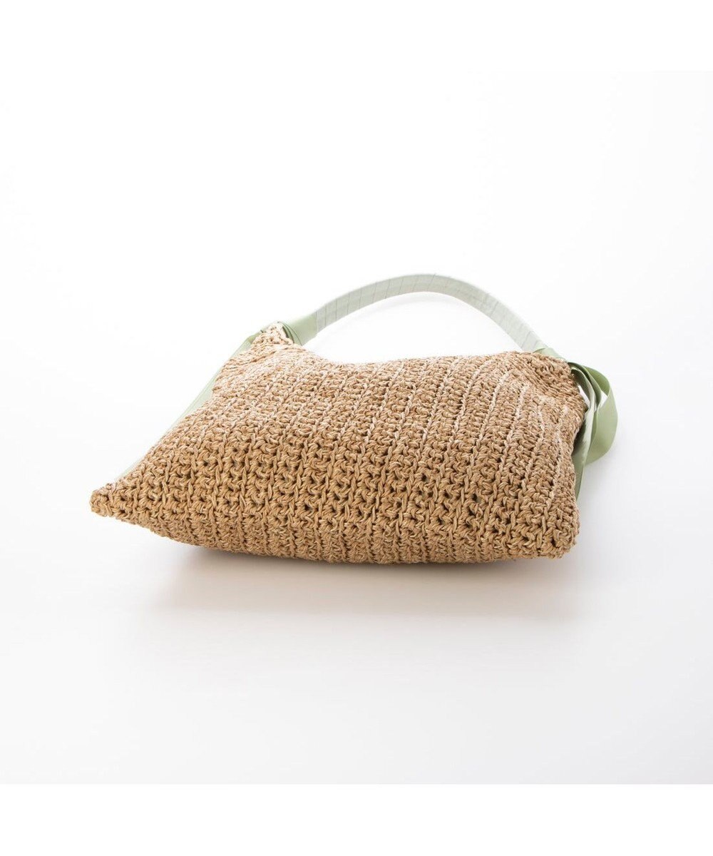 UNBILLION カシュカシュ cachecache / 下がりグログラン柄編みトートバッグ 