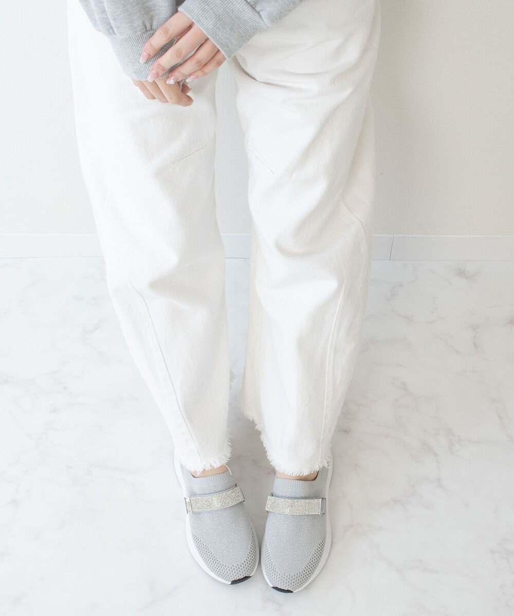 Bridget Birkin 【Bridget Birkin】ベルトストーンニットスニーカー 