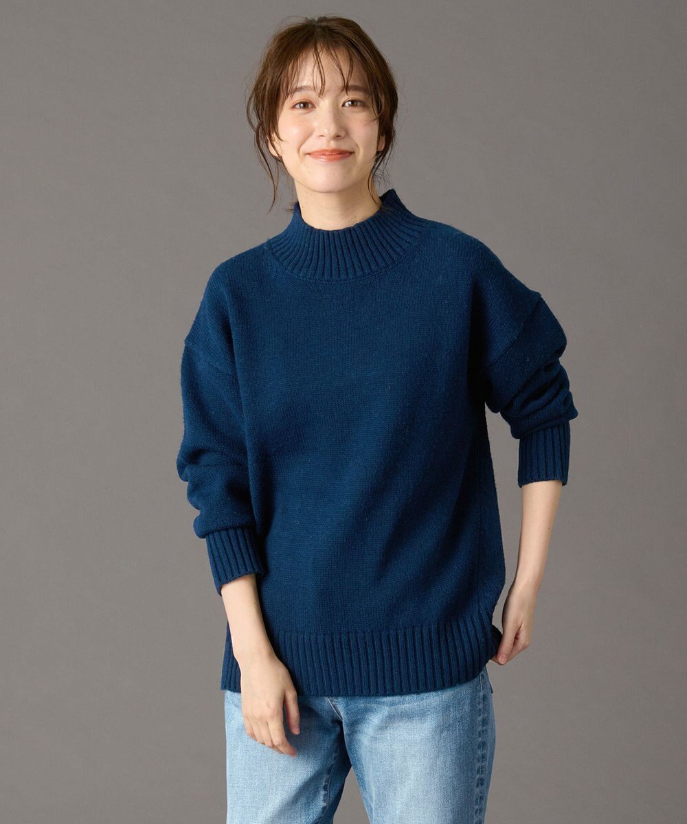 ANY ラムウールボトルネックプルオーバー 