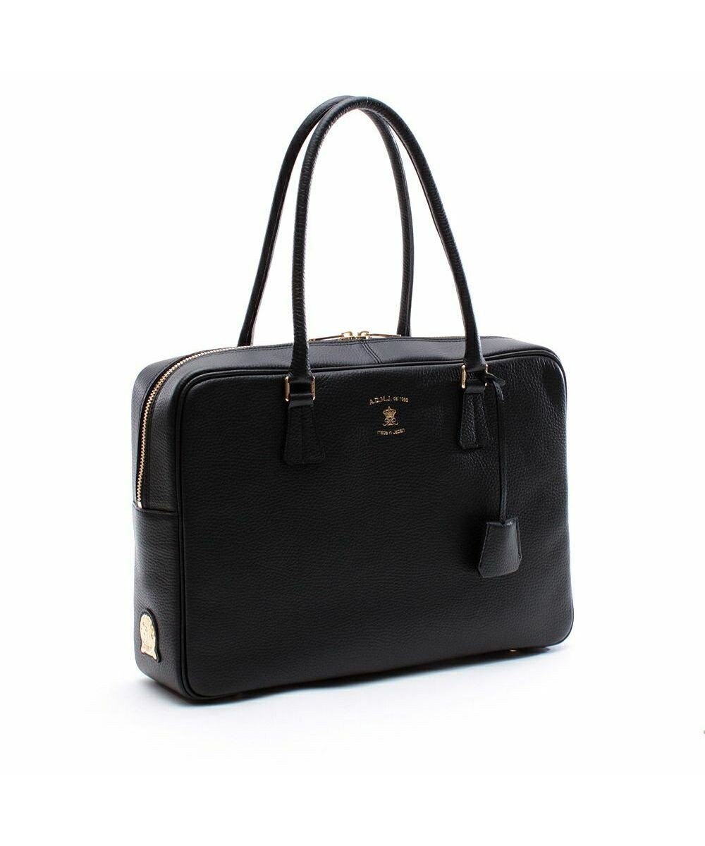 A.D.M.J. 【A4対応】お受験  牛革シュリンクボストンバッグ 